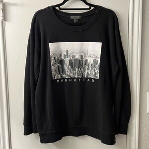 Manhattan graphic crewneck sweatshirt sz 1X
